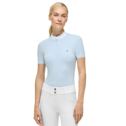Polo de concurso Linsay Tommy Hilfiger Equestrian de manga corta para mujer Azul Sweet Polo de concurso Linsay Tommy Hilfiger Equestrian de manga corta para mujer Azul Sweet