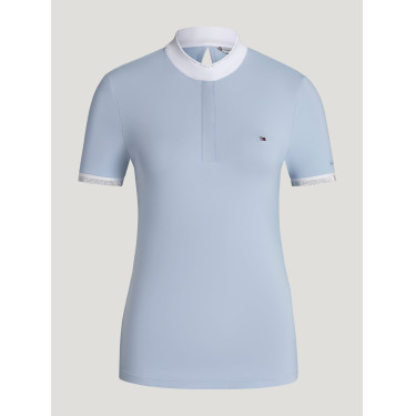 Polo de concurso Linsay Tommy Hilfiger Equestrian de manga corta para mujer Azul Sweet Polo de concurso Linsay Tommy Hilfiger Equestrian de manga corta para mujer Azul Sweet