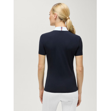 Polo de concurso Selma Tommy Hilfiger Equestrian de manga corta para mujer Cielo del desierto Azul Polo de concurso Selma Tommy Hilfiger Equestrian de manga corta para mujer Cielo del desierto Azul