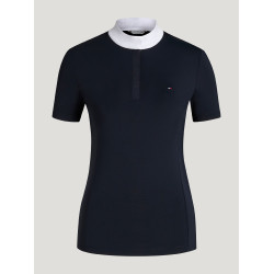 Polo de concurso Selma Tommy Hilfiger Equestrian de manga corta para mujer Cielo del desierto Azul Polo de concurso Selma Tommy Hilfiger Equestrian de manga corta para mujer Cielo del desierto Azul
