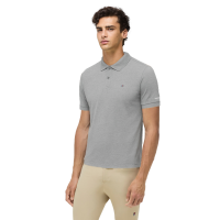 Polo de manga corta Tommy Hilfiger Equestrian hombre Gris mezclado