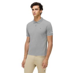 Polo de manga corta Tommy Hilfiger Equestrian hombre Gris mezclado