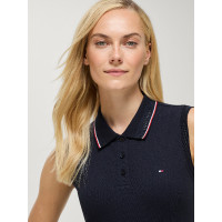 Polo sin mangas Cordova Tommy Hilfiger Equestrian mujer Cielo del desierto Azul