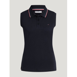Polo sin mangas Cordova Tommy Hilfiger Equestrian mujer Cielo del desierto Azul