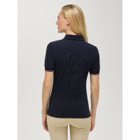 Polo con cremallera Anaheim Tommy Hilfiger Equestrian para mujer Cielo del desierto Azul