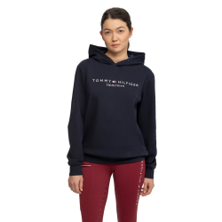 Sudadera con capucha para mujer Tommy Hilfiger Equestrian Cielo del desierto Azul