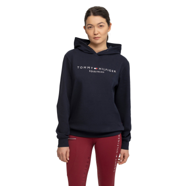 Sudadera con capucha para mujer Tommy Hilfiger Equestrian Cielo del desierto Azul