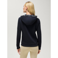 Sudadera con capucha Laguna Tommy Hilfiger Equestrian para mujer con logotipo Cielo del desierto Azul