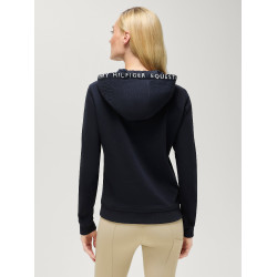 Sudadera con capucha Laguna Tommy Hilfiger Equestrian para mujer con logotipo Cielo del desierto Azul