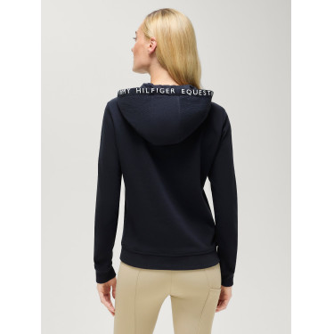 Sudadera con capucha Laguna Tommy Hilfiger Equestrian para mujer con logotipo Cielo del desierto Azul