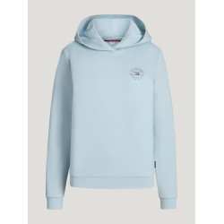 Sudadera con capucha con strass Hollywood Tommy Hilfiger Equestrian mujer Azul Sweet