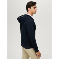 Sudadera con capucha con cremallera Tommy Hilfiger Equestrian Ventura para hombre Cielo del desierto Azul