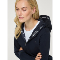 Sudadera con capucha y cremallera Beverly Tommy Hilfiger Equestrian para mujer Cielo del desierto Azul