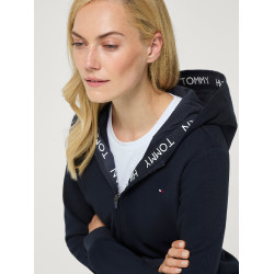 Sudadera con capucha y cremallera Beverly Tommy Hilfiger Equestrian para mujer Cielo del desierto Azul