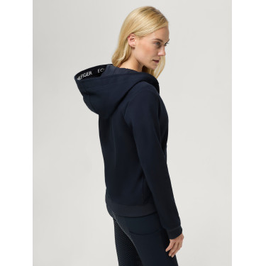 Sudadera con capucha y cremallera Beverly Tommy Hilfiger Equestrian para mujer Cielo del desierto Azul
