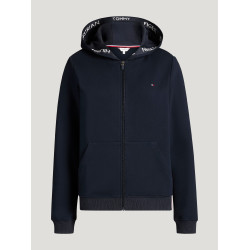 Sudadera con capucha y cremallera Beverly Tommy Hilfiger Equestrian para mujer Cielo del desierto Azul
