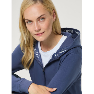 Sudadera con capucha y cremallera Beverly Tommy Hilfiger Equestrian para mujer Índigo desteñido Azul Sudadera con capucha y cremallera Beverly Tommy Hilfiger Equestrian para mujer Índigo desteñido Azul