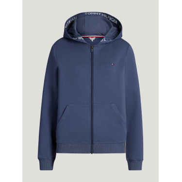 Sudadera con capucha y cremallera Beverly Tommy Hilfiger Equestrian para mujer Índigo desteñido Azul Sudadera con capucha y cremallera Beverly Tommy Hilfiger Equestrian para mujer Índigo desteñido Azul