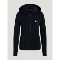 Sudadera con capucha con cremallera Tommy Hilfiger Equestrian para mujer Whitney Cielo del desierto Azul