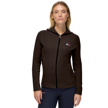 Sudadera con capucha con cremallera Tommy Hilfiger Equestrian para mujer Whitney Brookwood Marr&amp;amp;amp;oacute;n