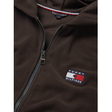 Sudadera con capucha con cremallera Tommy Hilfiger Equestrian para mujer Whitney Brookwood Marr&amp;amp;amp;oacute;n
