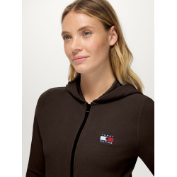 Sudadera con capucha con cremallera Tommy Hilfiger Equestrian para mujer Whitney Brookwood Marr&amp;amp;amp;oacute;n
