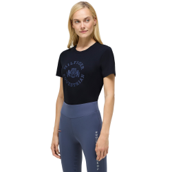 Camiseta de manga corta Pasadena Tommy Hilfiger Equestrian mujer Cielo del desierto Azul