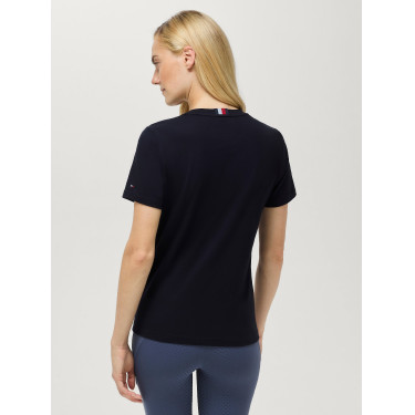 Camiseta de manga corta Pasadena Tommy Hilfiger Equestrian mujer Cielo del desierto Azul