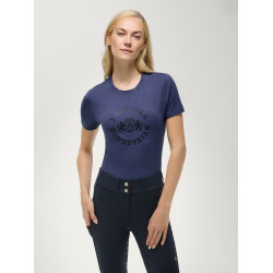 Camiseta de manga corta Pasadena Tommy Hilfiger Equestrian mujer Índigo desteñido Azul