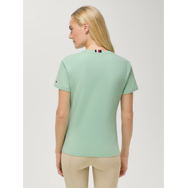 Camiseta de manga corta Pasadena Tommy Hilfiger Equestrian mujer Menta Belair
