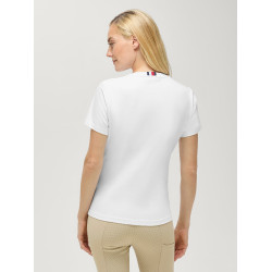 Camiseta de manga corta con strass Tommy Hilfiger Equestrian Malibu para mujer Blanco óptico