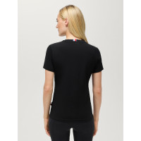 Camiseta de manga corta con strass Tommy Hilfiger Equestrian Malibu para mujer Blanco óptico