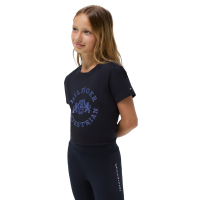Camiseta de manga corta Tommy Hilfiger Equestrian Pasadena Young Rider Cielo del desierto Azul