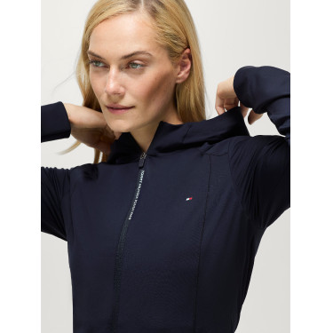 Chaqueta cortavientos Tommy Hilfiger Equestrian Nevada para mujer Cielo del desierto Azul Chaqueta cortavientos Tommy Hilfiger Equestrian Nevada para mujer Cielo del desierto Azul