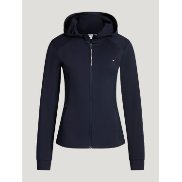 Chaqueta cortavientos Tommy Hilfiger Equestrian Nevada para mujer Cielo del desierto Azul Chaqueta cortavientos Tommy Hilfiger Equestrian Nevada para mujer Cielo del desierto Azul