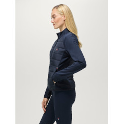 Chaqueta híbrida para mujer Tommy Hilfiger Equestrian Napa Cielo del desierto Azul