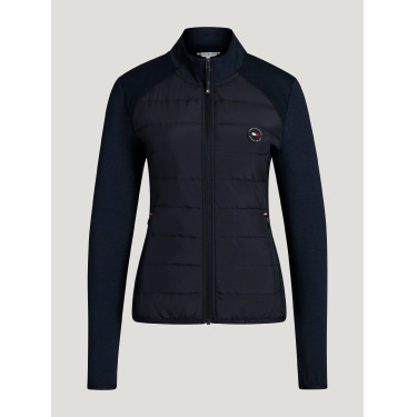 Chaqueta híbrida para mujer Tommy Hilfiger Equestrian Napa Cielo del desierto Azul