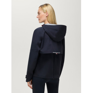 Chaqueta impermeable Tommy Hilfiger Equestrian Upland para mujer compatible con airbag Cielo del desierto Azul
