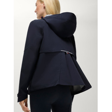 Chaqueta impermeable Tommy Hilfiger Equestrian Upland para mujer compatible con airbag Cielo del desierto Azul
