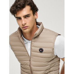 Chaleco acolchado sin mangas Tommy Hilfiger Equestrian Montero para hombre Beige