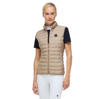 Chaleco acolchado sin mangas Tommy Hilfiger Equestrian Serano para mujer Beige Chaleco acolchado sin mangas Tommy Hilfiger Equestrian Serano para mujer Beige