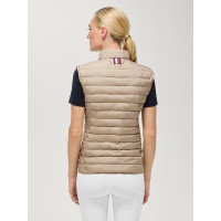 Chaleco acolchado sin mangas Tommy Hilfiger Equestrian Serano para mujer Beige Chaleco acolchado sin mangas Tommy Hilfiger Equestrian Serano para mujer Beige