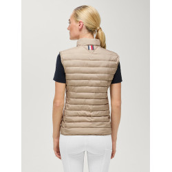 Chaleco acolchado sin mangas Tommy Hilfiger Equestrian Serano para mujer Beige