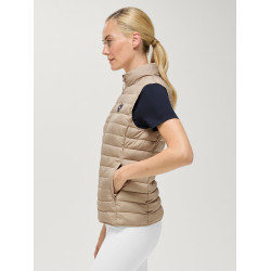 Chaleco acolchado sin mangas Tommy Hilfiger Equestrian Serano para mujer Beige