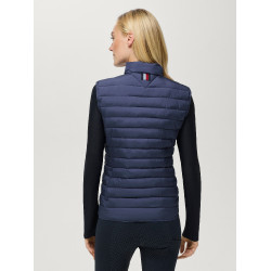 Chaleco acolchado sin mangas Tommy Hilfiger Equestrian Serano para mujer Índigo desteñido Azul