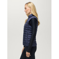 Chaleco acolchado sin mangas Tommy Hilfiger Equestrian Serano para mujer Índigo desteñido Azul