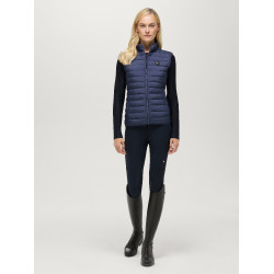 Chaleco acolchado sin mangas Tommy Hilfiger Equestrian Serano para mujer Índigo desteñido Azul