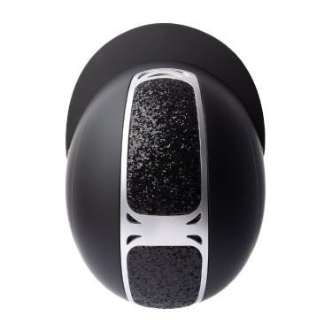 Casco de equitación adorno de cristal Horze Arix II Negro / negro