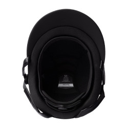 Casco de equitación adorno de cristal Horze Arix II Negro / negro