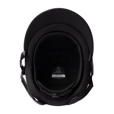 Casco de equitación adorno de cristal Horze Arix II Negro / negro